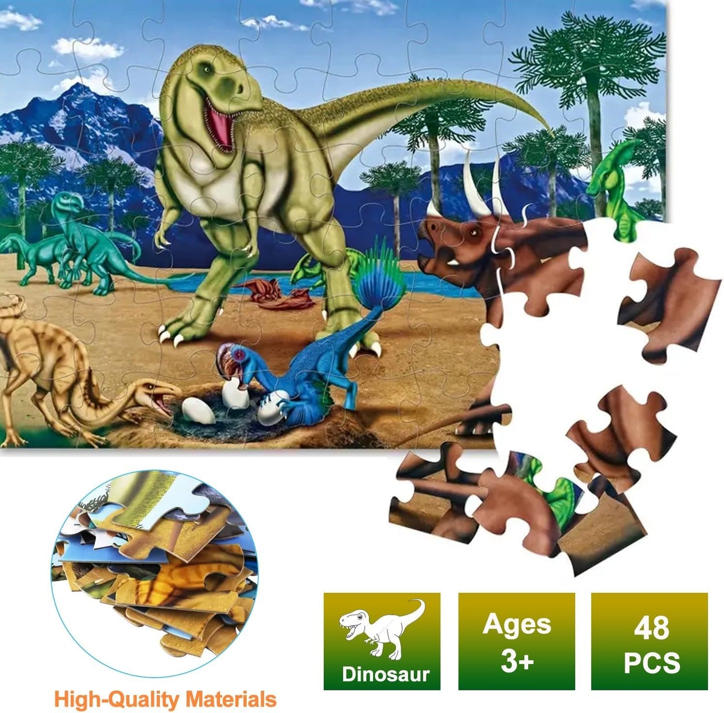 Rompecabezas gigante dinosaurios