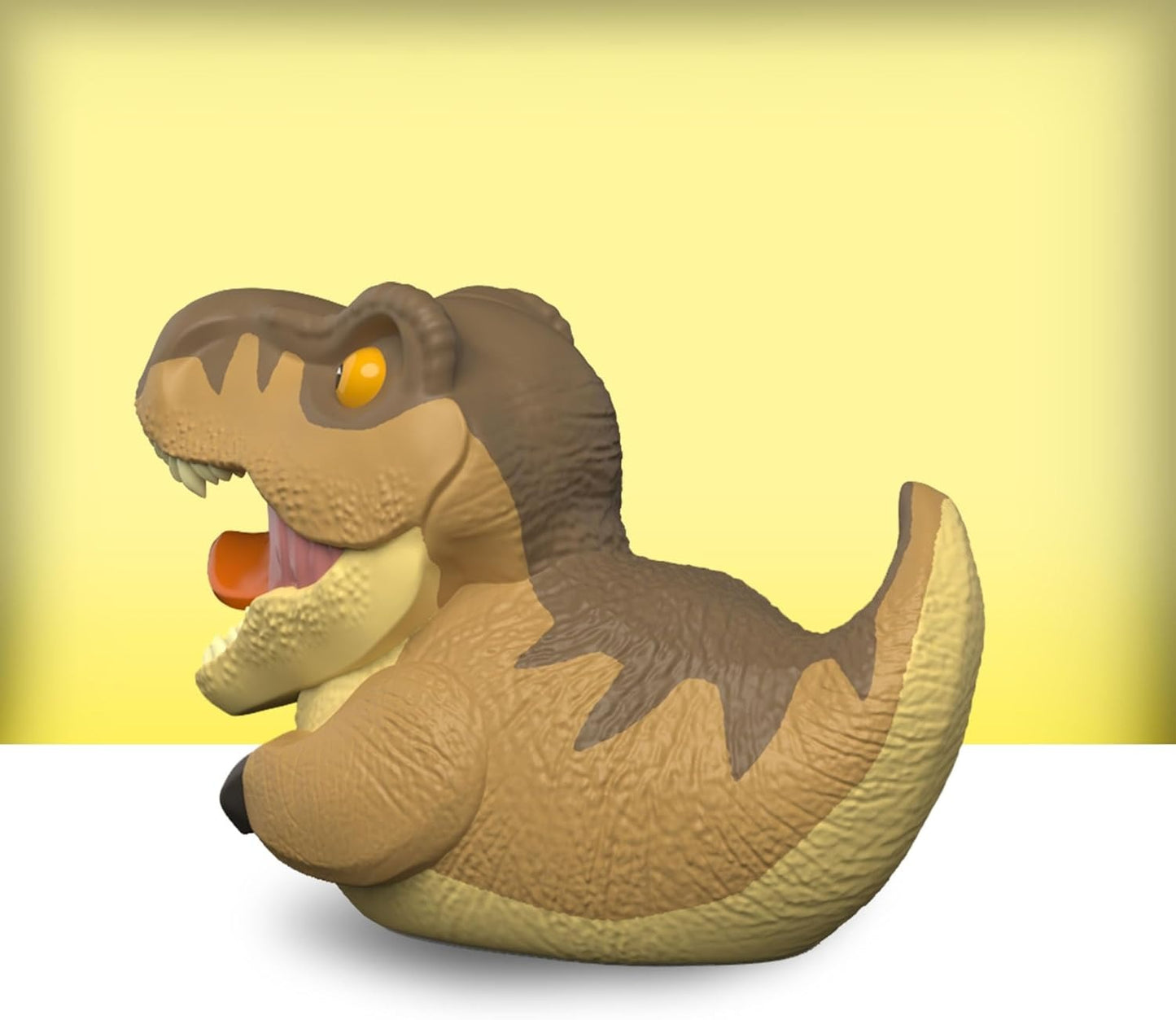 Pato de goma coleccionable disfrazado de T.Rex Jurassic Park - Edición Mini