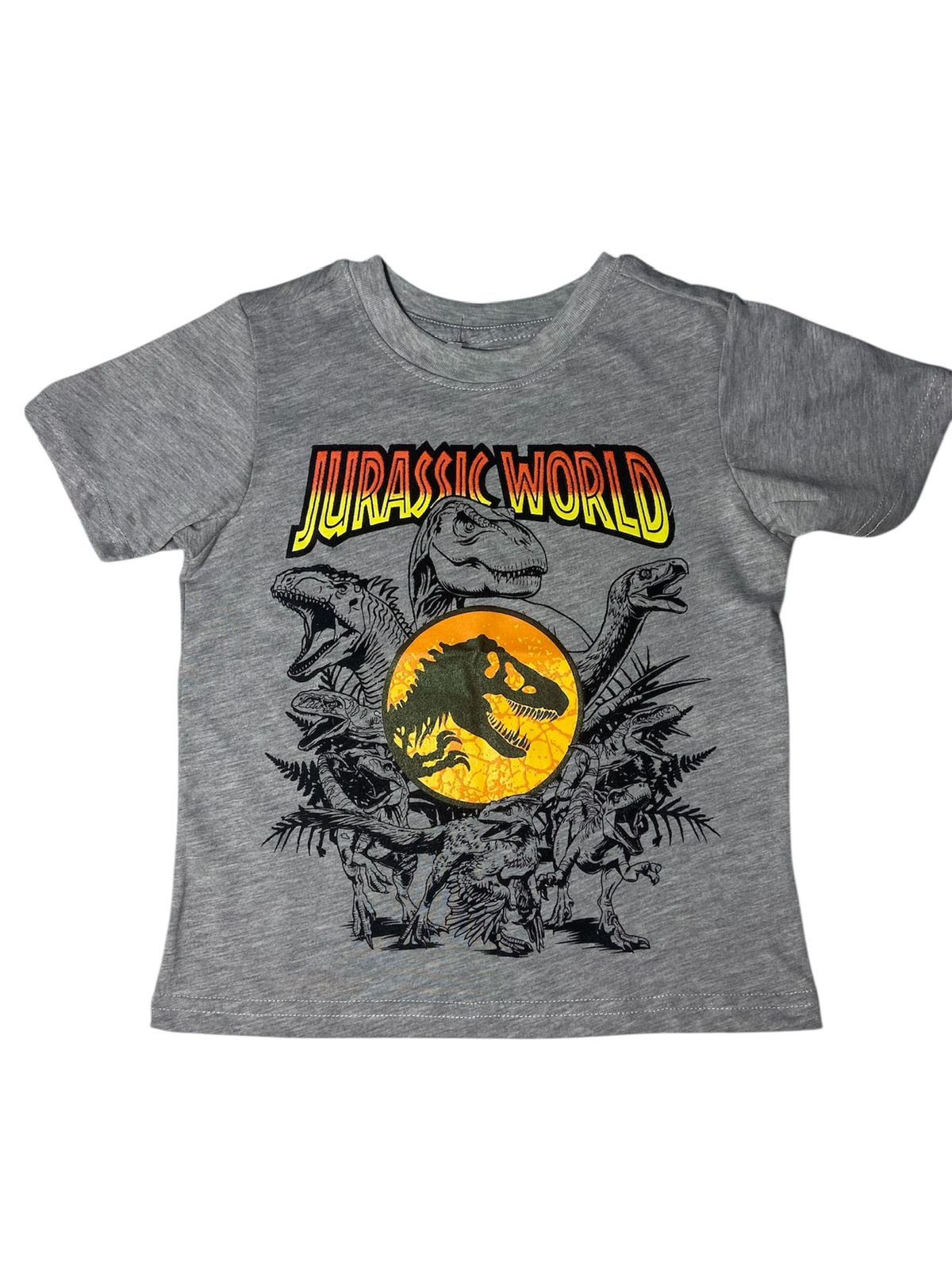 Camiseta Gris Jurassic World Colores