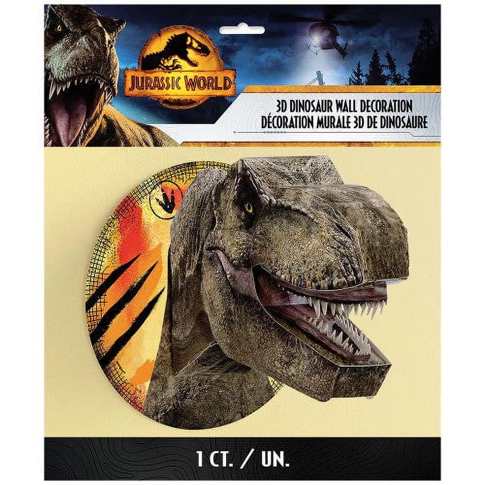 Adorno de pared Jurassic World 3D