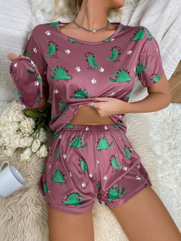 Pijama rosado oscuro mujer