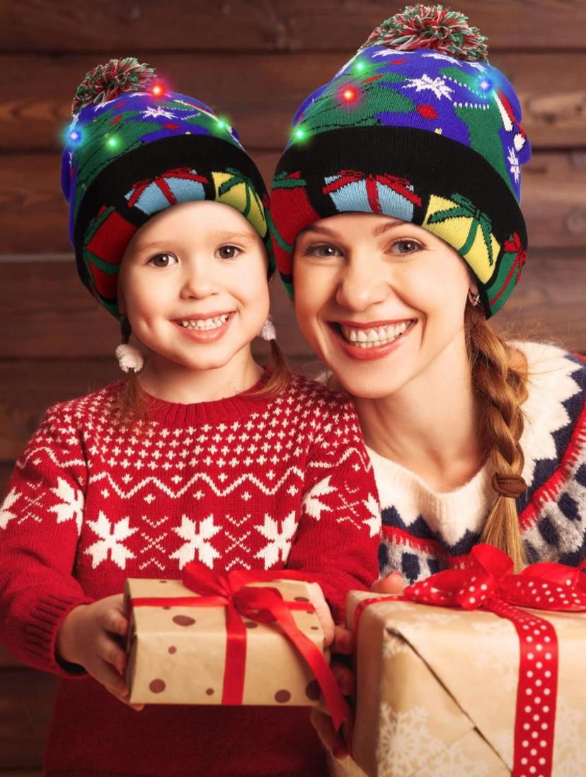 Gorro Navidad con Luz talla única