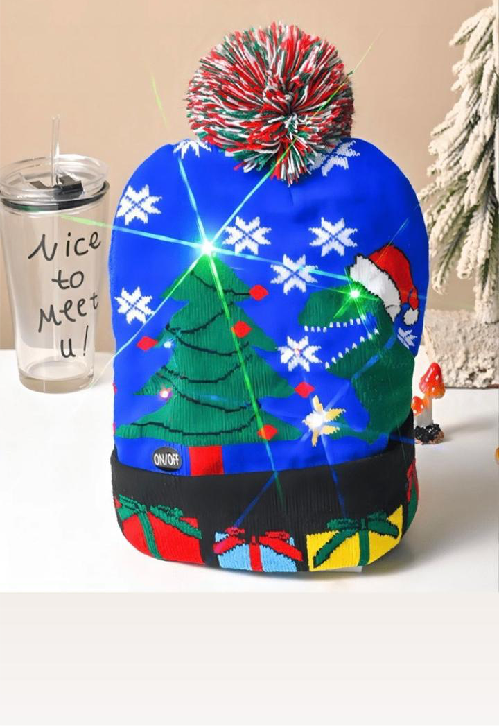 Gorro Navidad con Luz talla única