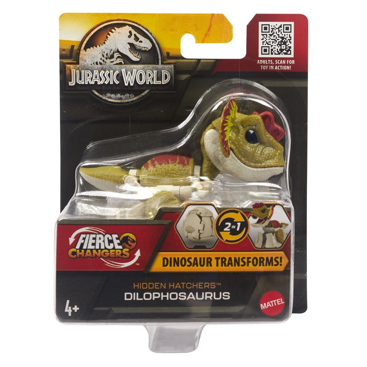Dilophosaurus fierce changers 2 en 1