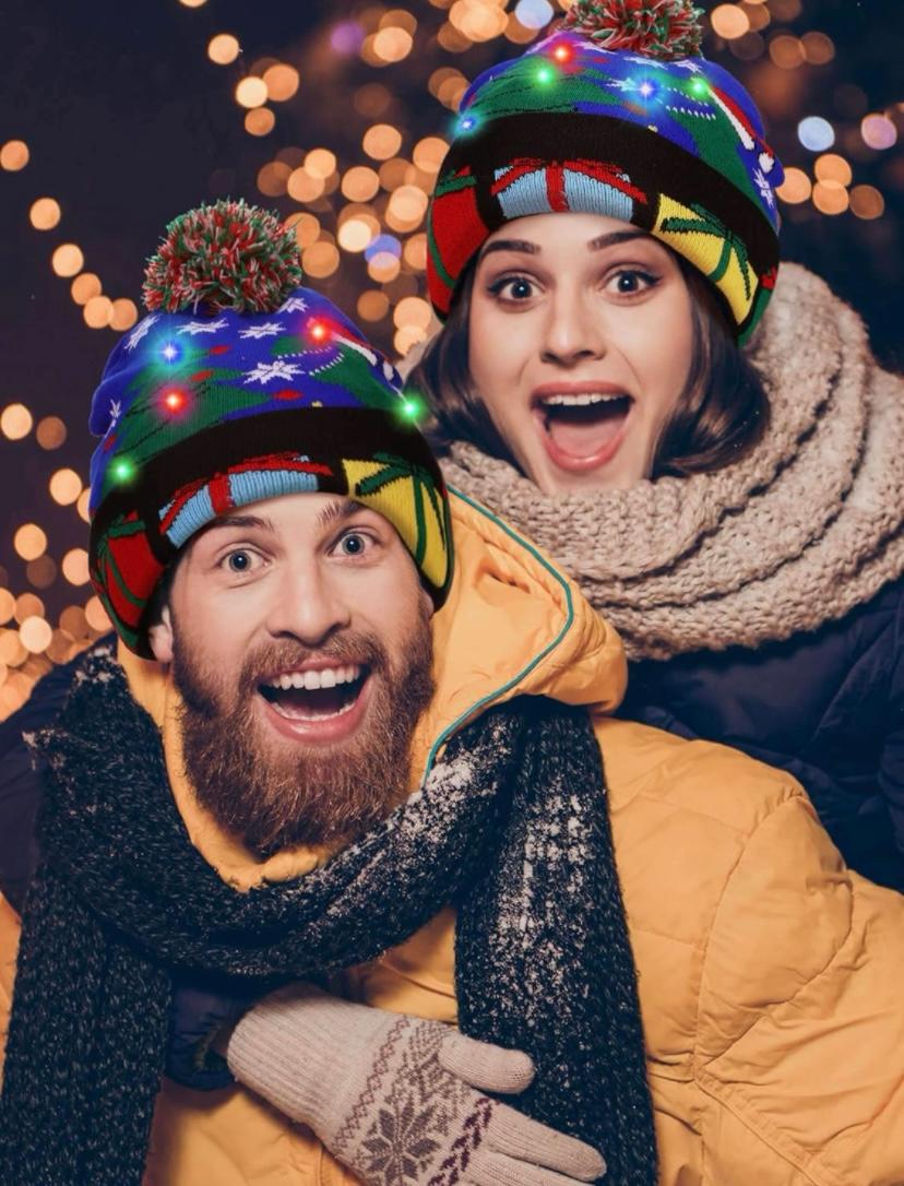 Gorro Navidad con Luz talla única