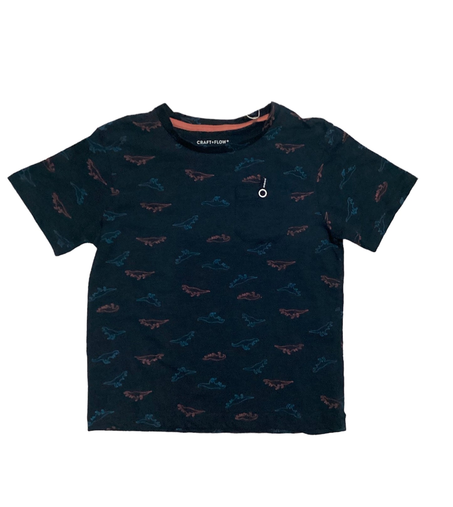 Camiseta azul con dinos