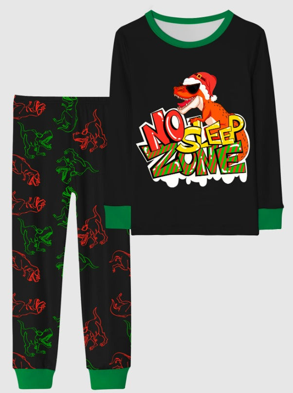 Pijama negra Santa con Lentes navidad