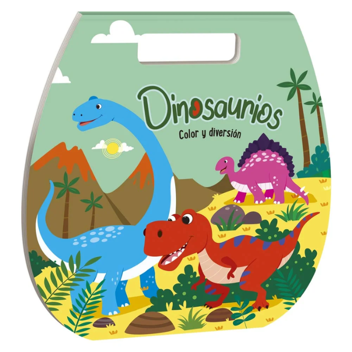 Libro dinosaurios color y diversión