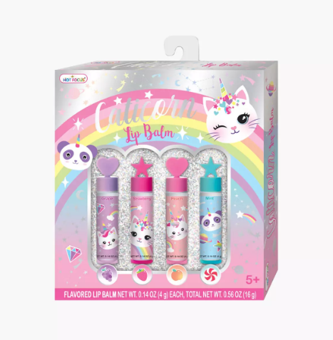 Set de 4 bálsamos labiales Caticornio
