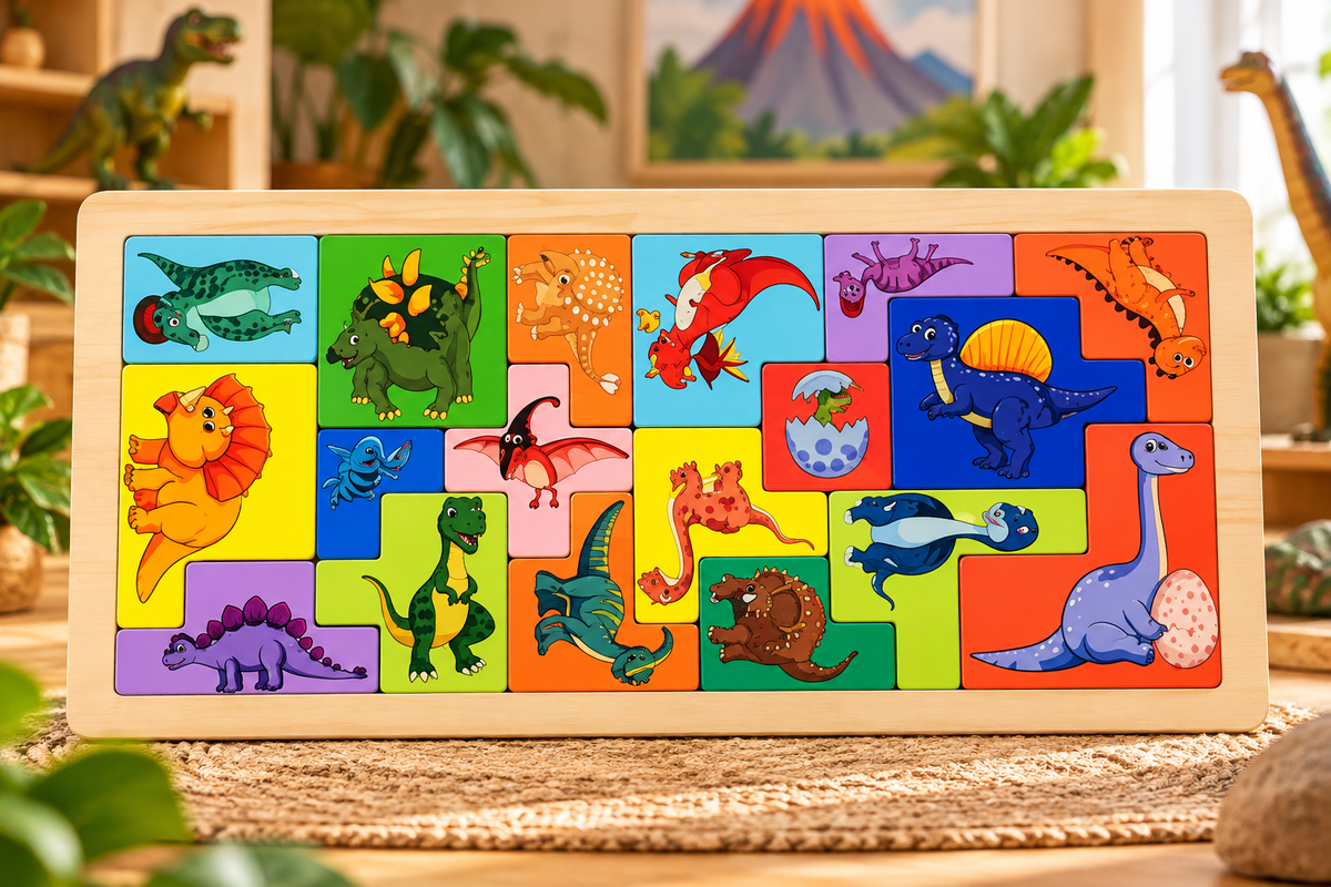 Rompecabezas de madera Dinosaurios