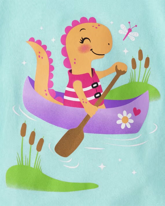 Camiseta niña celeste