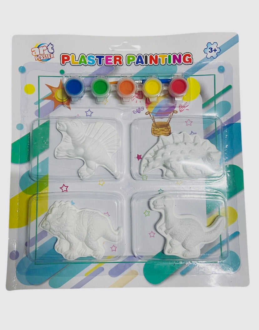 Set Dinosaurios de yeso para pintar