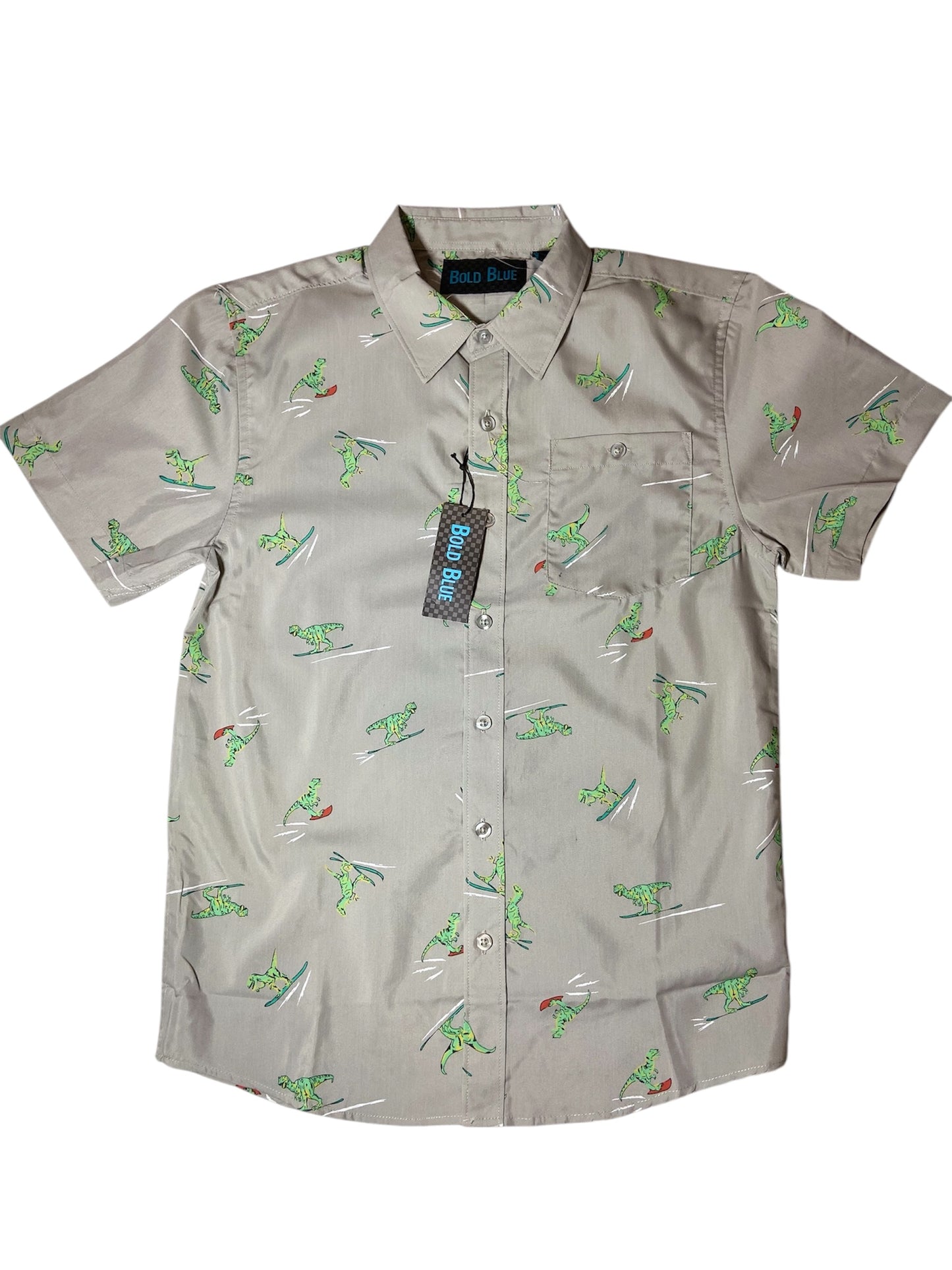 Camisa dinosaurios gris claro