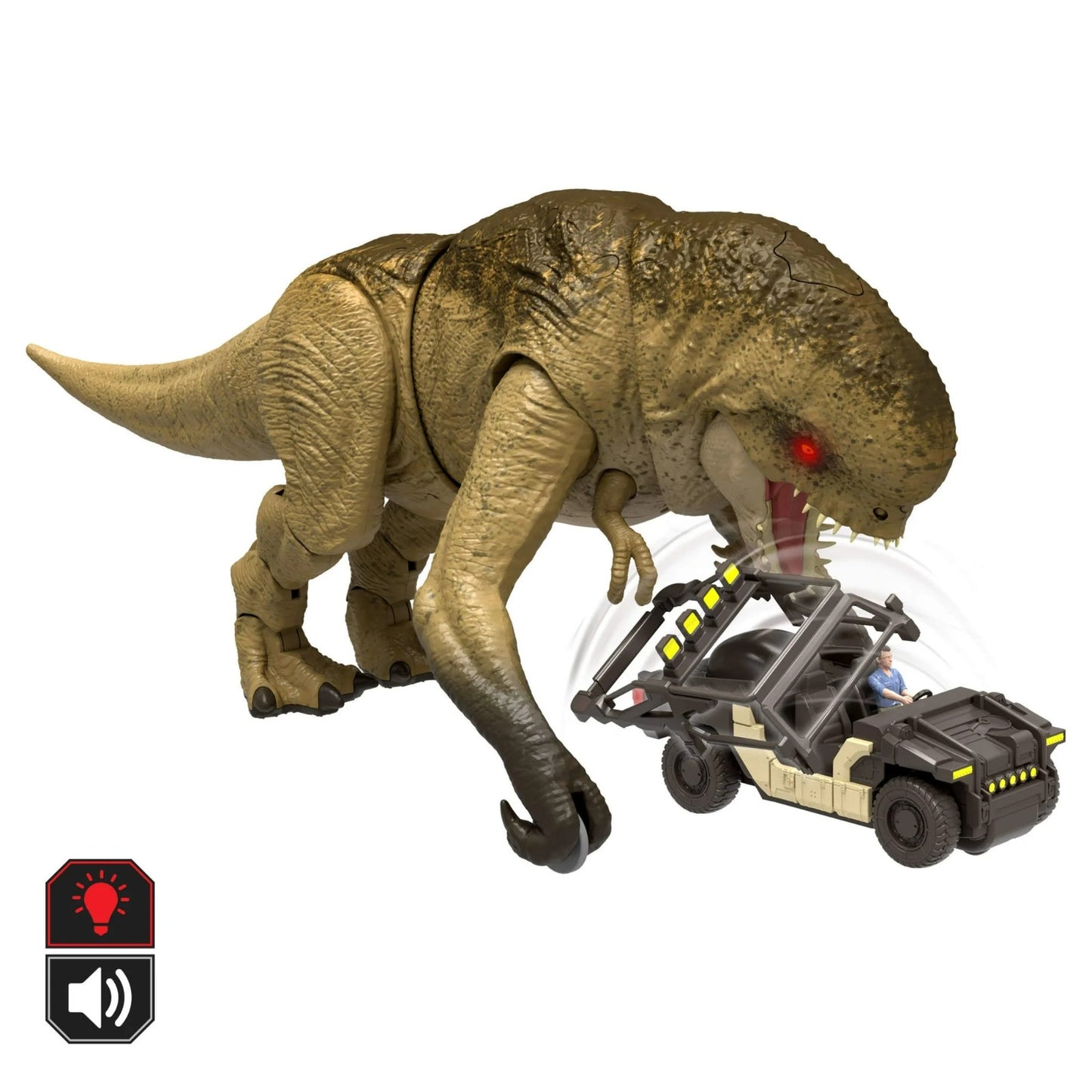 Set Jurassic World Rebirth Distortus Rex & Vehiculo, Control Remoto