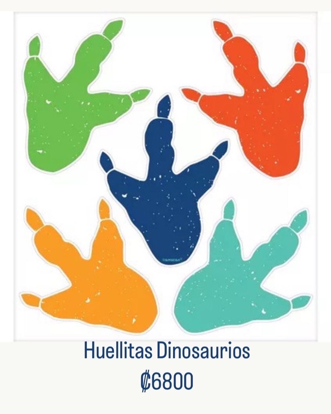 Huellitas de dinosaurios para decoración