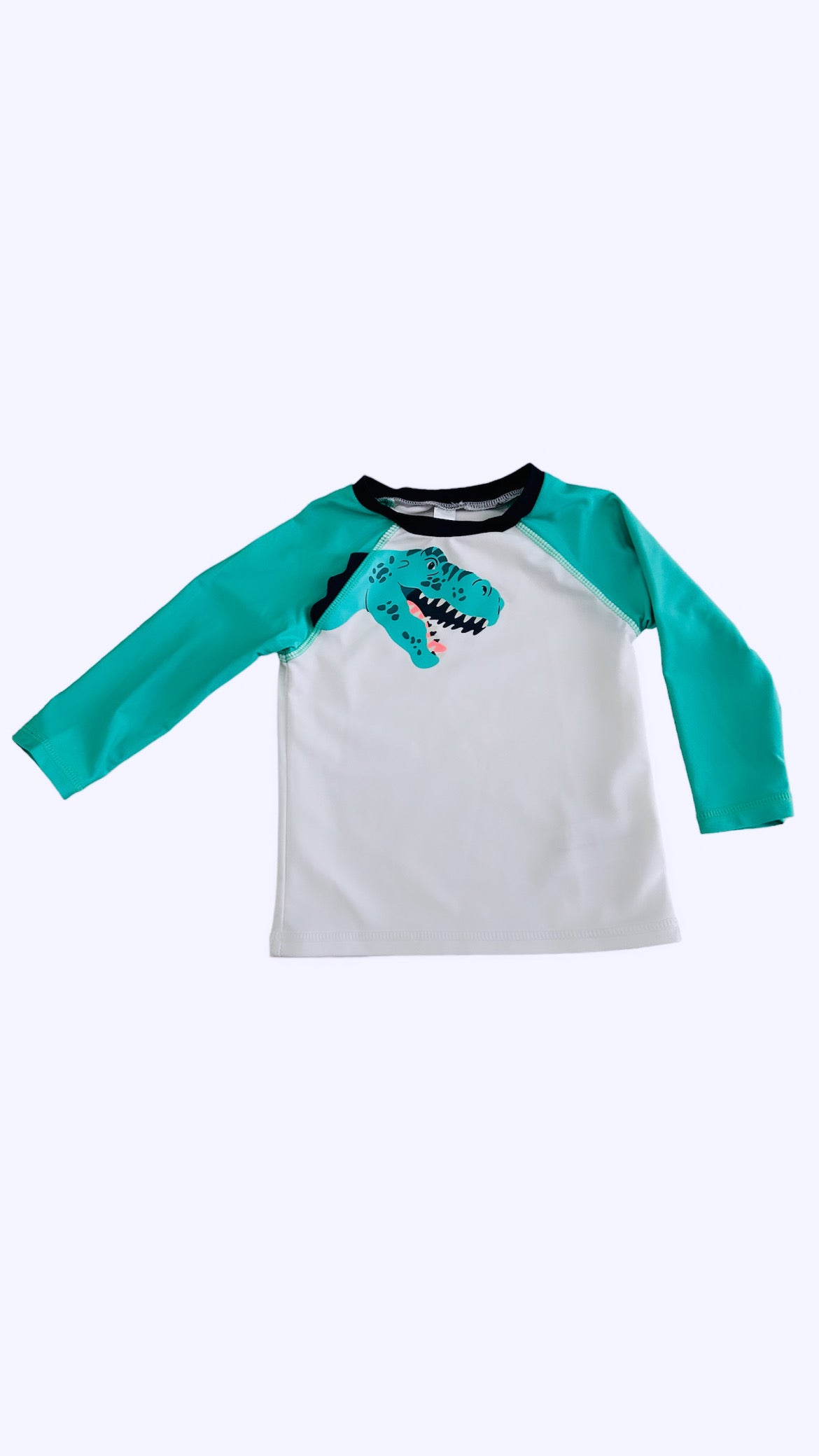 Camiseta baño rex blanca/verde menta