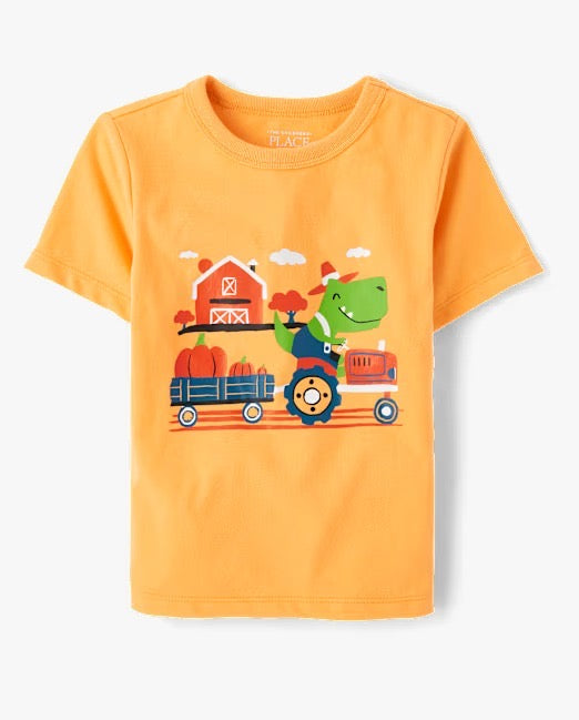 Camiseta amarilla Dino farmer