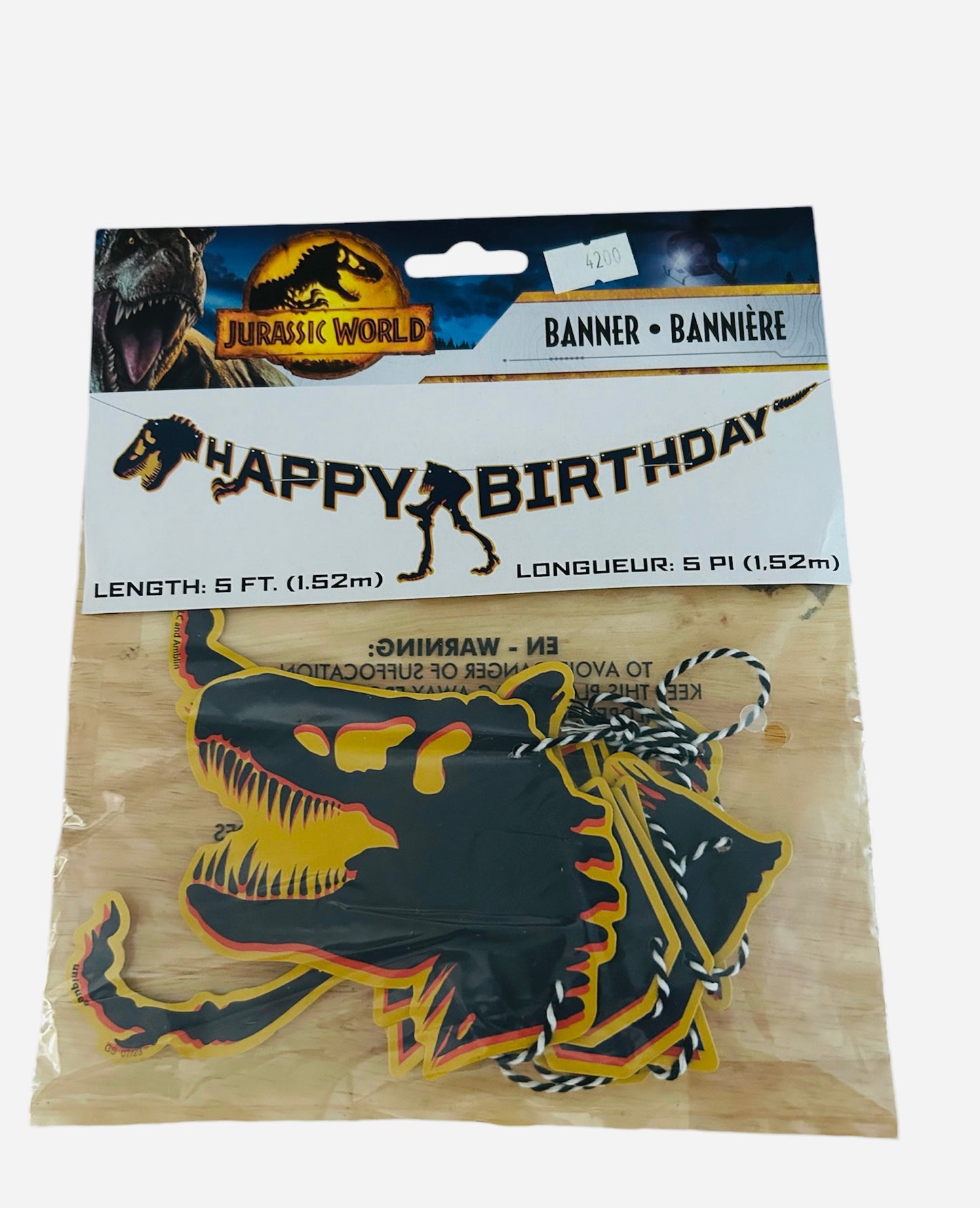 Banner Happy Birthday Jurassic Park