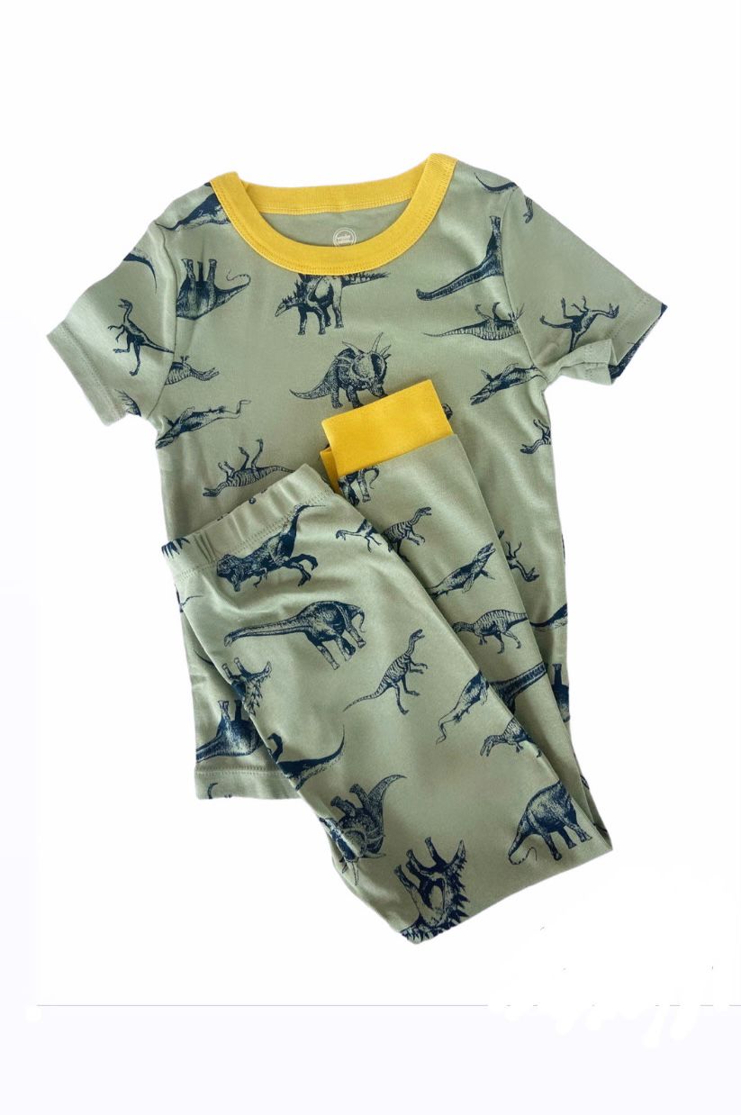 Pijama Wonder Nation verde con dinos