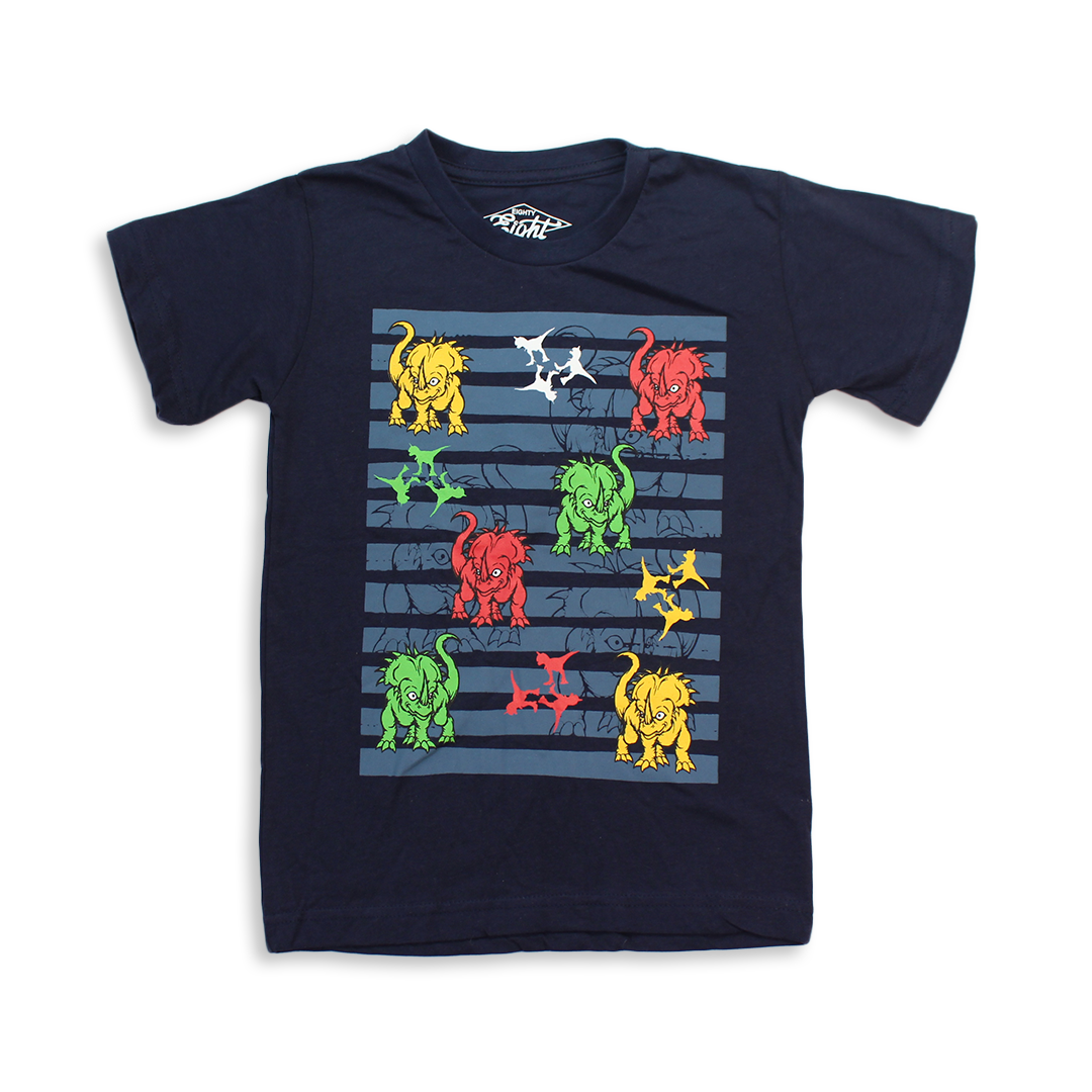 Camiseta azul con rayas