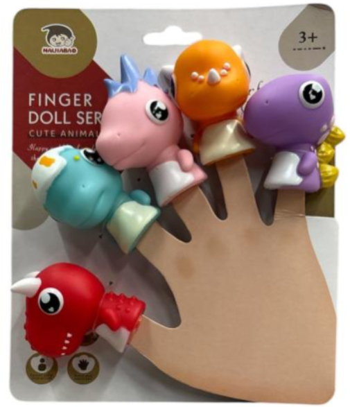 Títeres (Marioneta) de dedos dinosaurios 3+