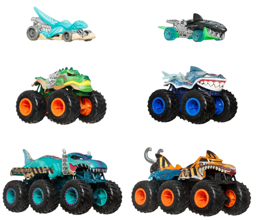 Hot Wheels Monster Trucks, Sharks vs. Dinos