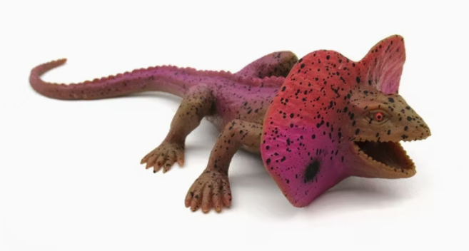 Reptil morado estirable