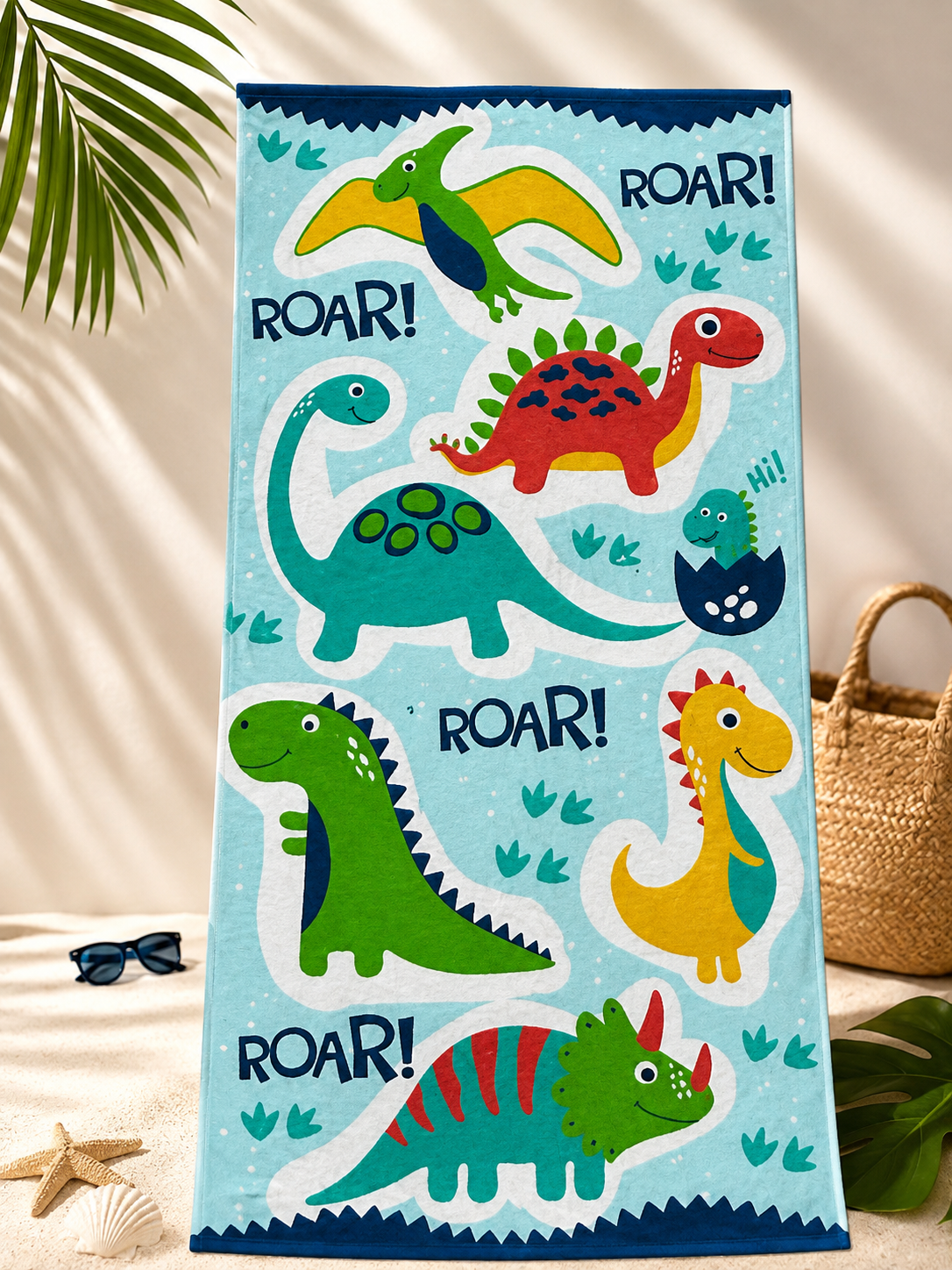 Toalla de Playa Dino Party Kassafina Kids
