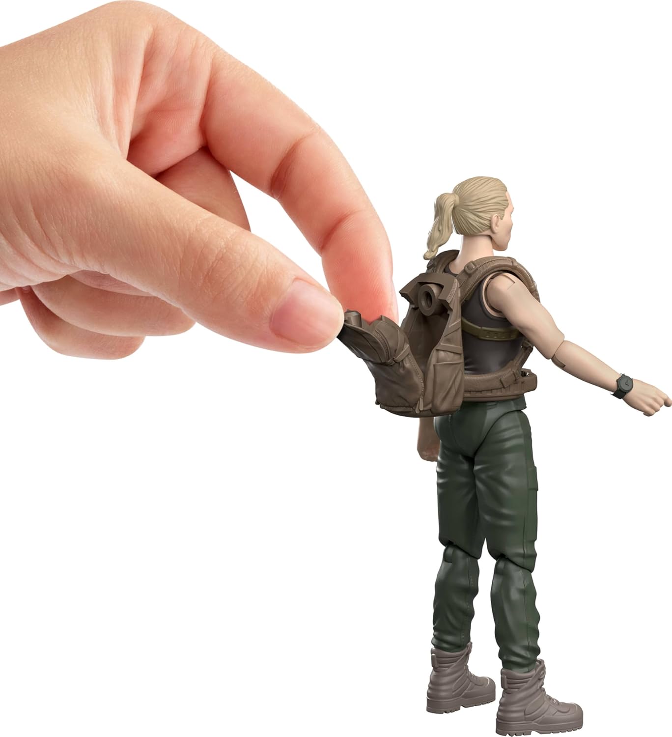 Set Zora Bennett y Velociraptor Jurassic World Rebirth