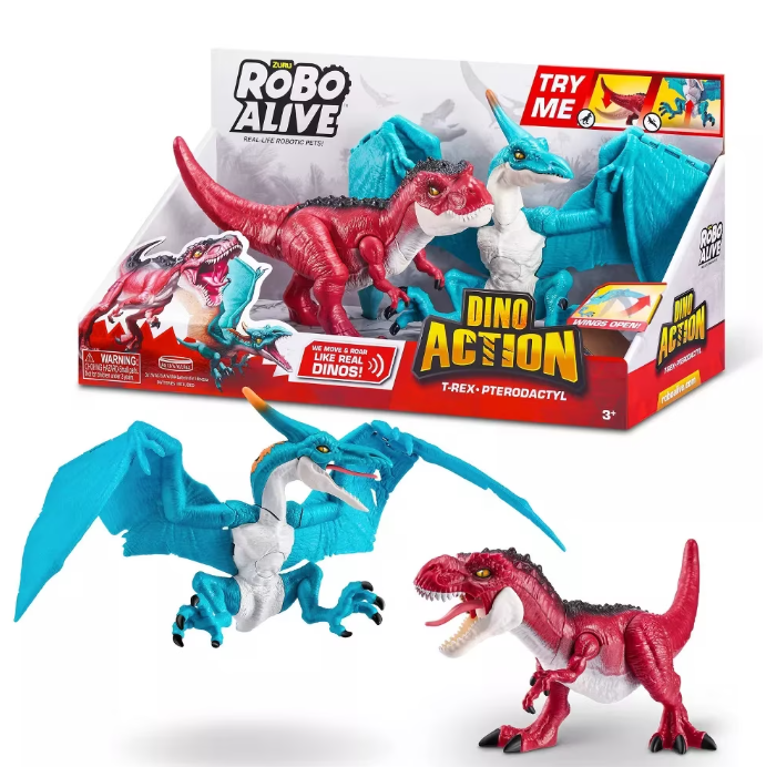 Robo Alive Dino Action T-Rex-Pterodactyl