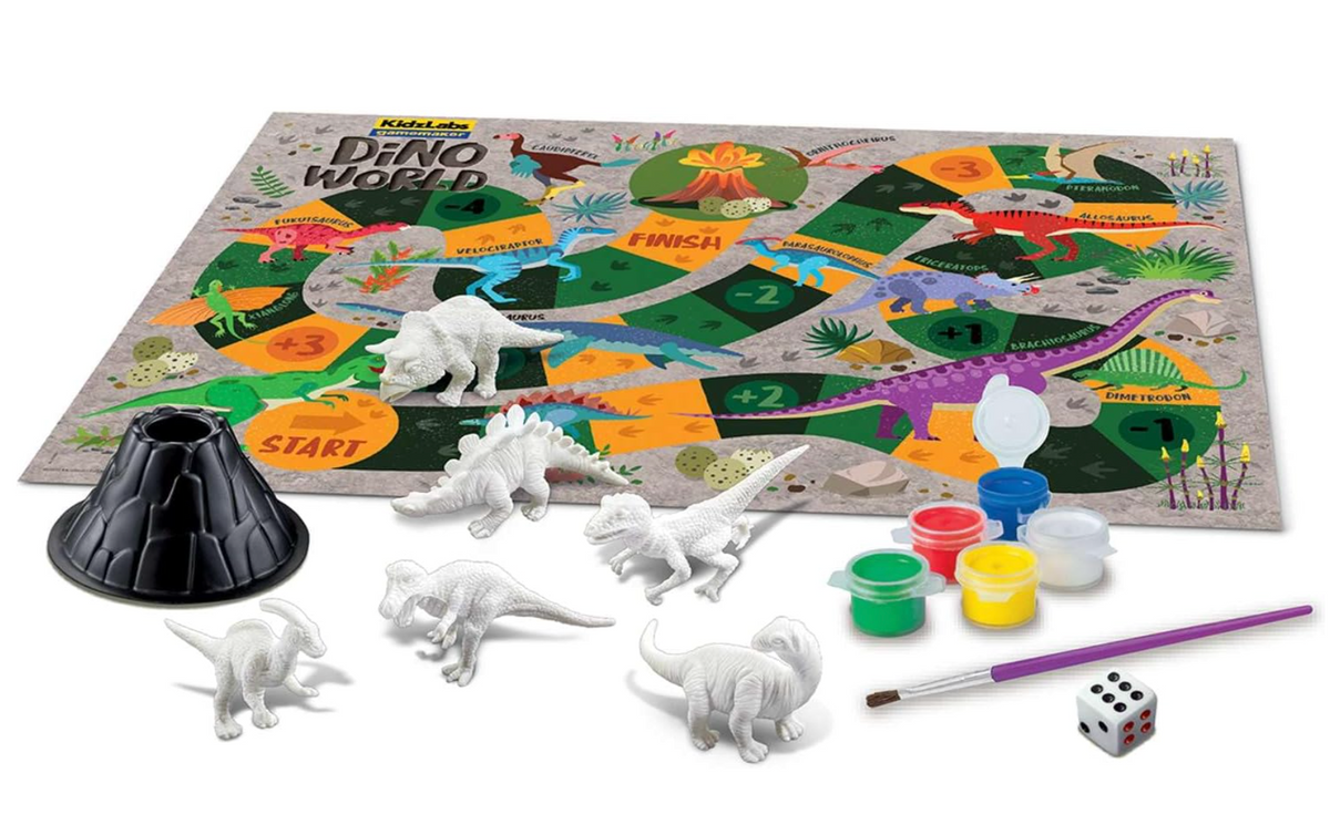 KidzLabs Mundo de Dinosaurios Pinta y Juega