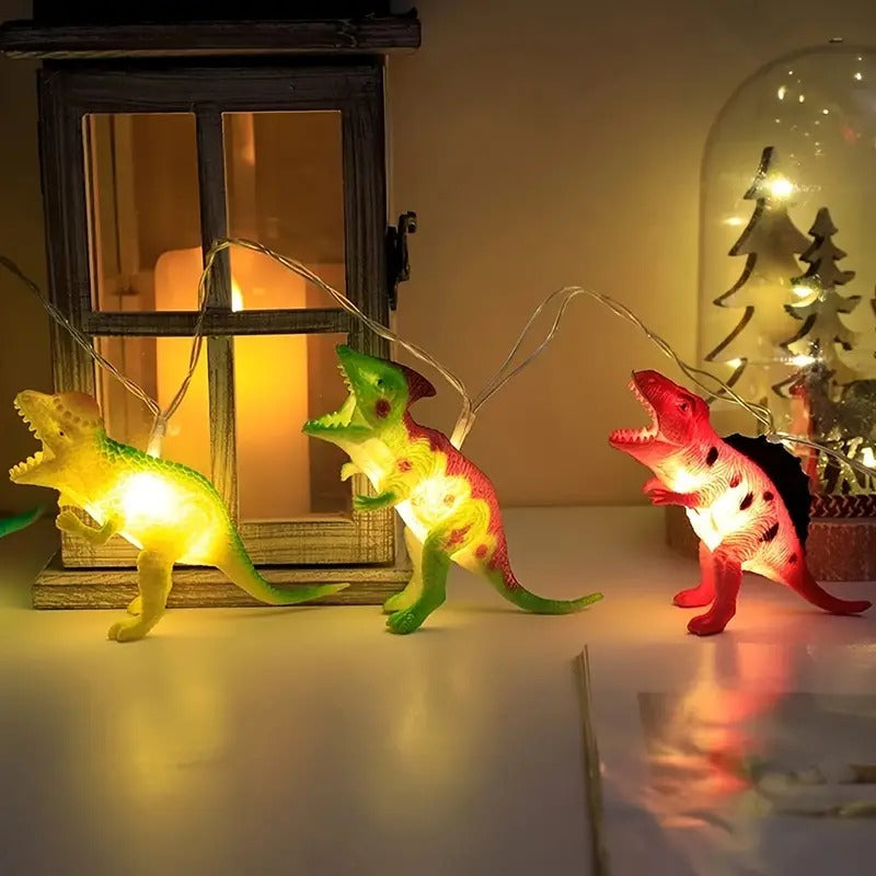 Luces de dinosaurios 2 mts 10 dinosaurios