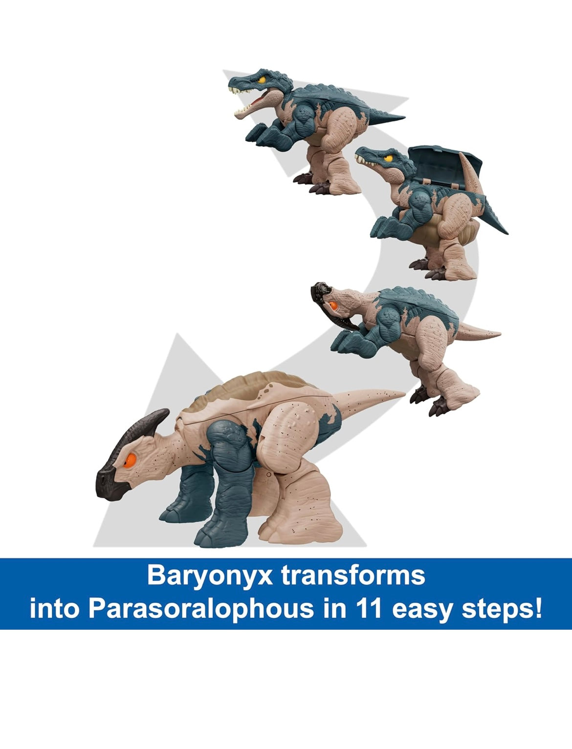 Fierce Changer Dino Transforms Baryonyx & Parasaurolophus