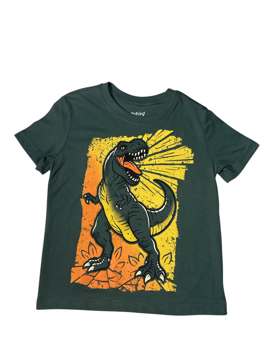 Camiseta Verde Musgo T Rex Colores