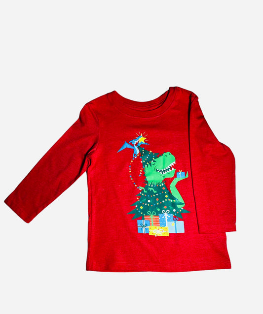 Camiseta roja navidad manga larga