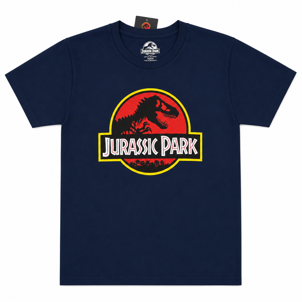 Camiseta Jurassic Park azul niño