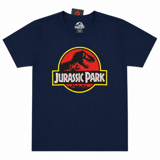 Camiseta Jurassic Park azul niño
