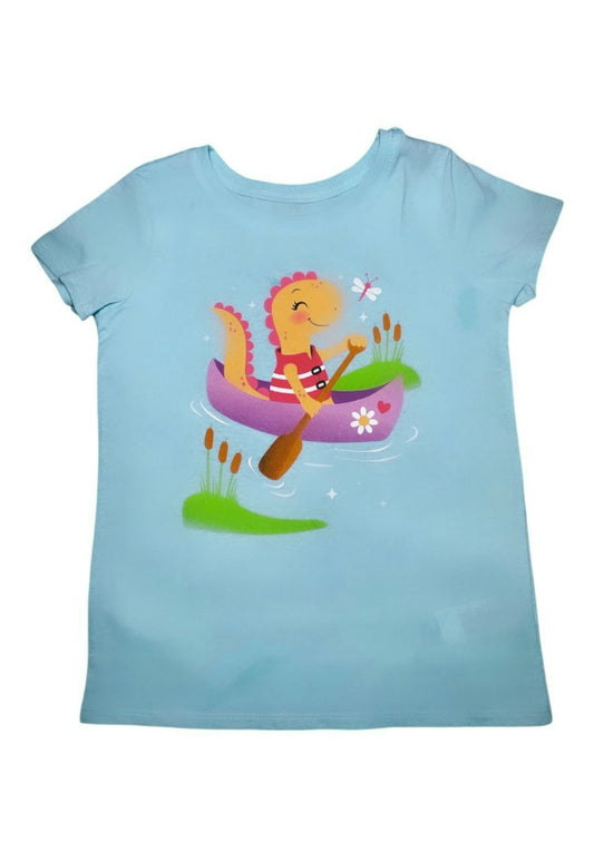 Camiseta niña celeste