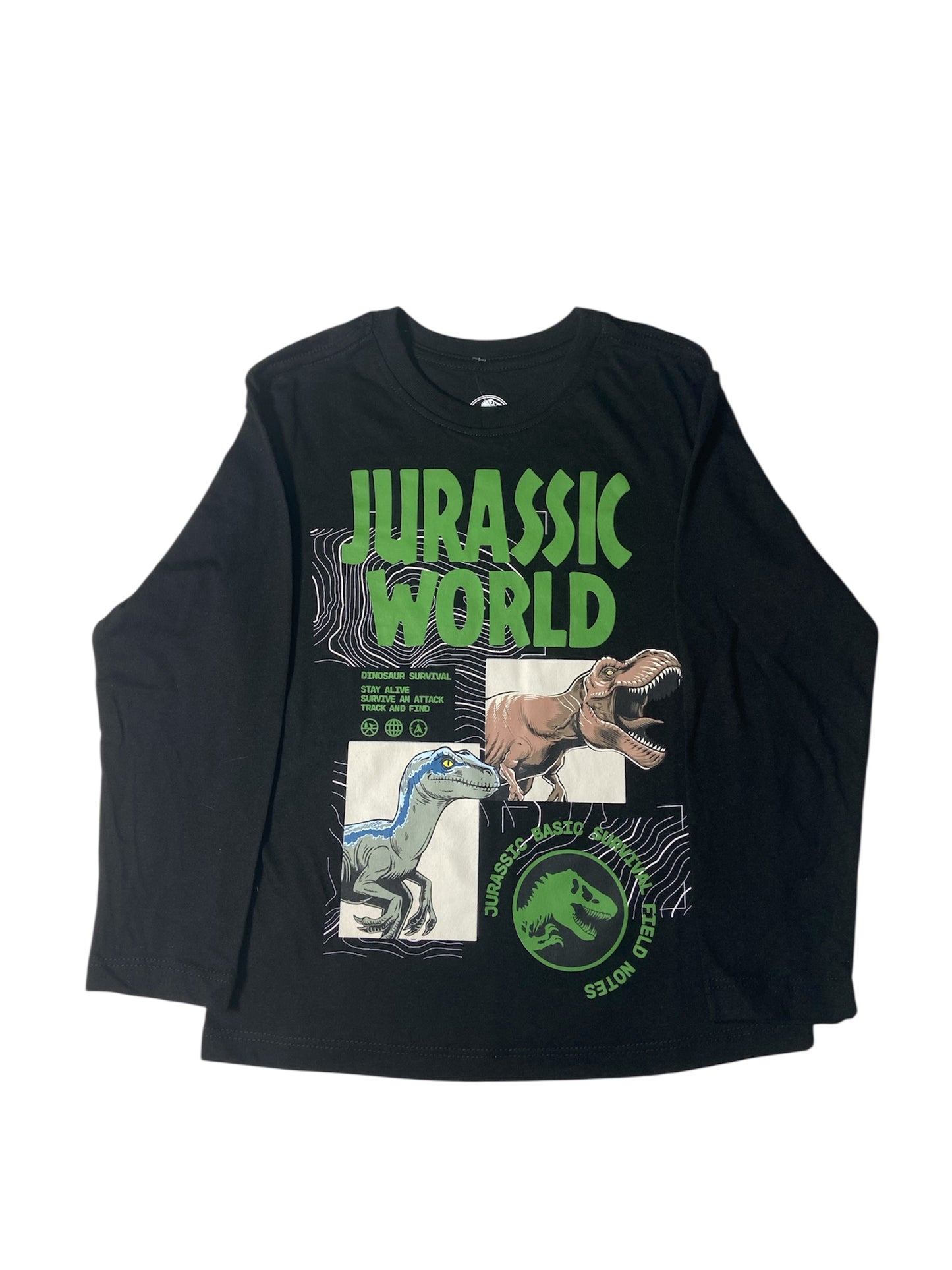 Camiseta Manga Larga Negra Jurassic World