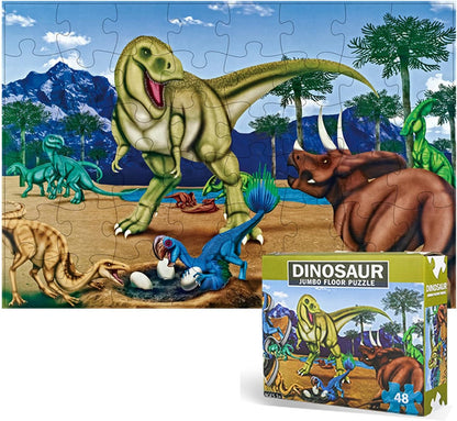 Rompecabezas gigante dinosaurios