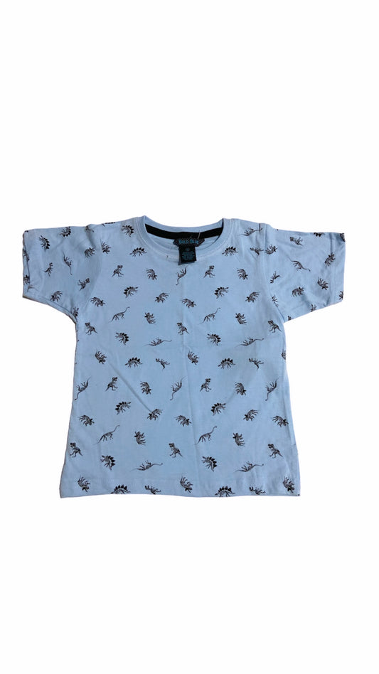 Camiseta Celeste Dinos Esqueletos