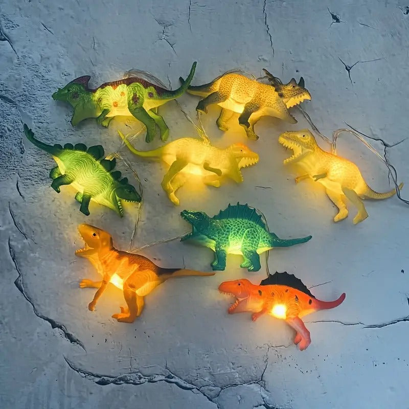 Luces de dinosaurios 2 mts 10 dinosaurios