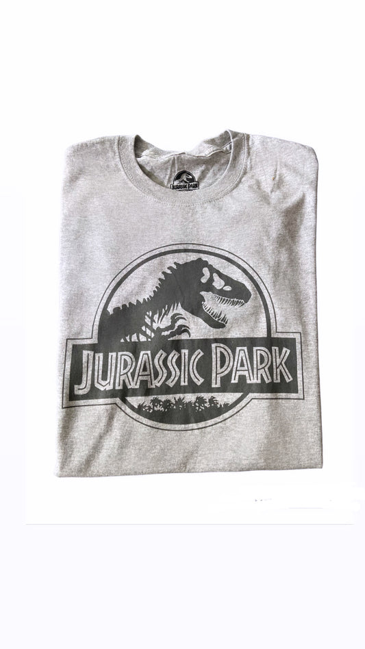 Camiseta Jurassic Park Gris adulto