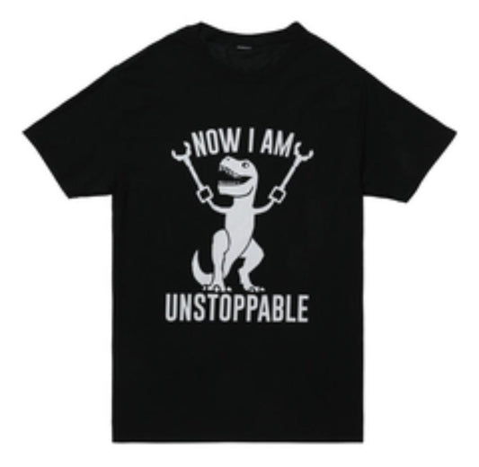 Camiseta negra “Soy imparable “ adultos