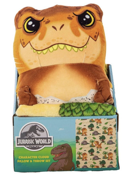 Set de frazada y almohada T Rex Jurassic World