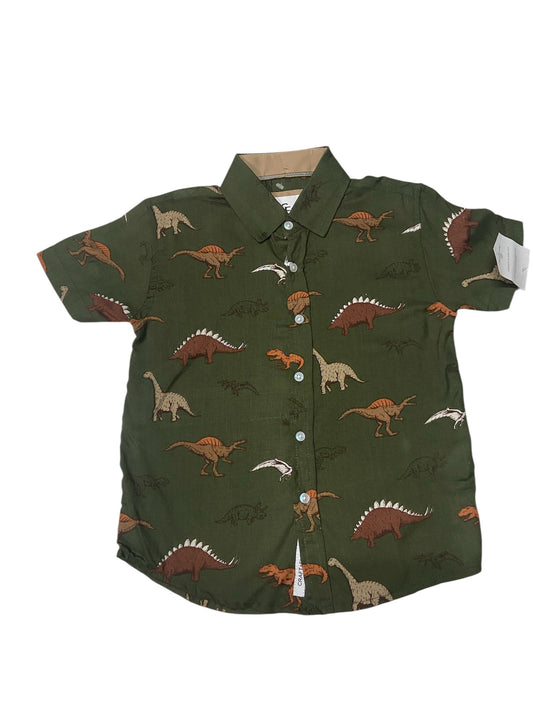 Camisa Botones Verde Musgo Craft flow