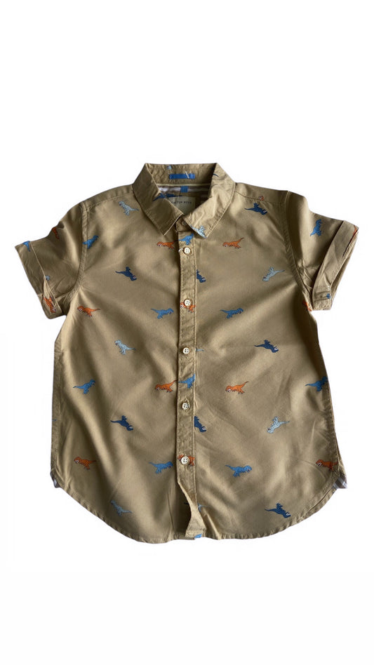 Camisa beige con dinos