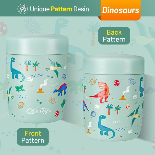 Termo turquesa dinosaurios 9 onz