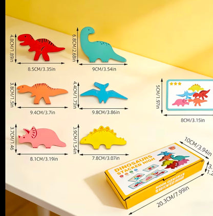 Juego de dinosaurios para apilar
