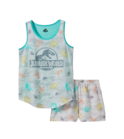 Pijama Jurassic World verde menta niñas